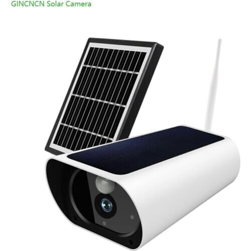 GINCNCN Outdoor GSM 4G SIM Card Camera 1080P Solar Power WIFI IP Camera PIR Audio Battery Wireless Surveillance CCTV Camera