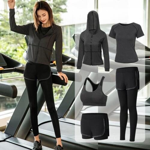 Two Piece Set Women Yoga Sports Womens Yoga Summer Running Red Conjuntos De Mujer Ensemble Femme