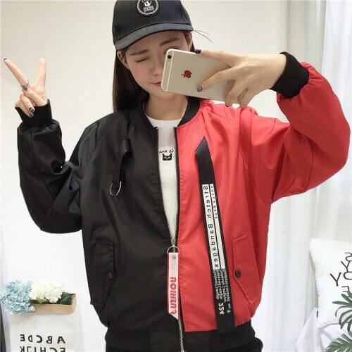 Bomber Jacket Women Fall 2020 Women Clothing Ribbons Short Jacket Female Streetwear Outerwear Thin Coat