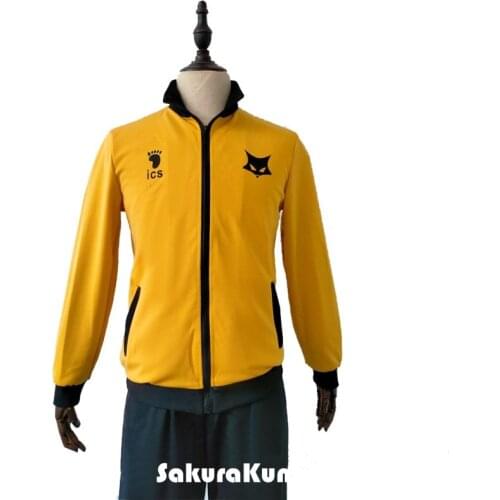 MSBY Black Jackals Jacket Cosplay Coat Costume Shoyo Uniform Team Windbreaker Lightweight Zipper