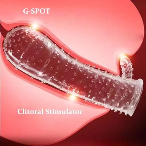 Penis Enlargement Extender Sleeve Men Thicken Condoms Reusable Delay Ejaculation Sex Toys For WoMen