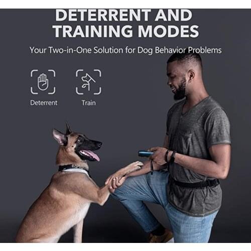 Outdoor 3-Frequency Ultrasonic Dog Repeller with Dazzling Flashlight Dog Anti-Barking Training Deterrent Device Animal Deterrent