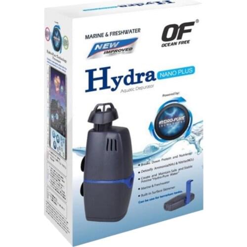 Ocean Free Hydra Nano plus internal Filter pump and Depurator Aquarium Water Purifier surface skimer(300L/h 50L)