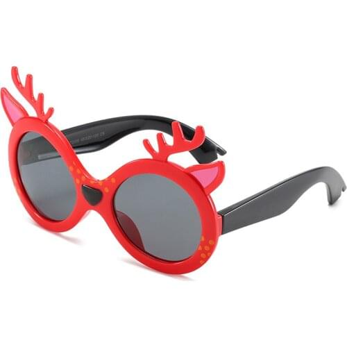 2021 New Childrens Polarized Fawn Sunglasses Silicone Anti-UV Girls Boys Eyeglasses Childrens Day Sandy Beach Travel Glasses