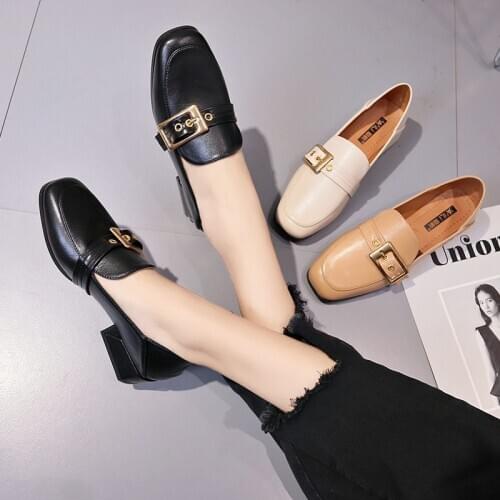 New spring fashion lady single shoes solid color non-slip round head simple and generous professional daily womens shoes U29-16