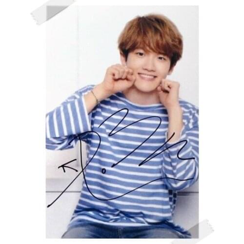 Signed KPOP EXO Baek Hyun autographed photo 6 inches free shipping KPOP 112017A
