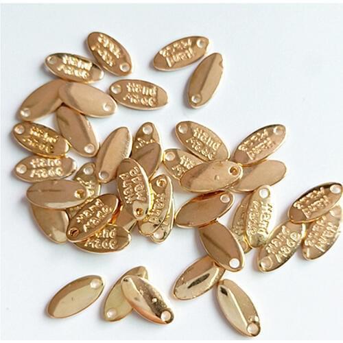 100 PCS 11mm*6mm Fashion Style Metal Alloy Pendant Charm For Jewelry Making