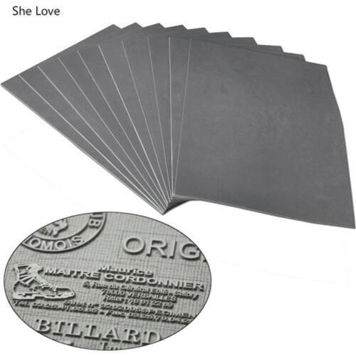 Chzimade A4 297x210x2.3mm Oil Abrasion Resistance Precise Laser Rubber Sheet Pad For Laser Engraving Machine Making Sealer Stamp