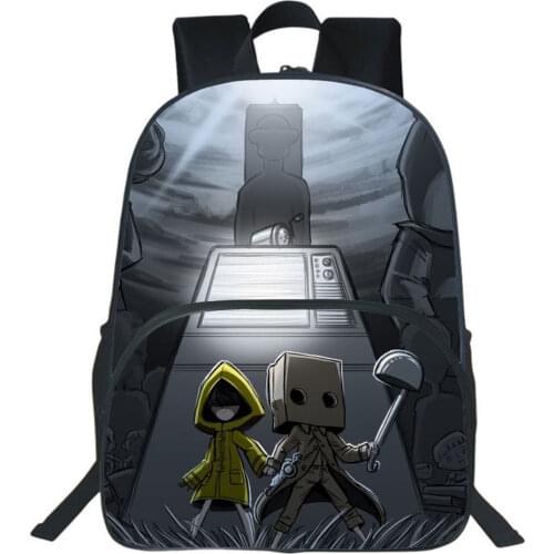 New Game Little Nightmares Backpack Cosplay School Bag Boys Girls Bag Teenagers Cartoon Casual Bookbag Men Women Travel Rucksack