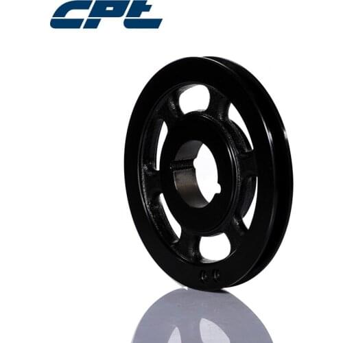 CPT SPB taper lock bush pulley, single groove, 2012 taper bush, 231mm outside diameter, shaft size 11-50mm, hub projection 3.5mm