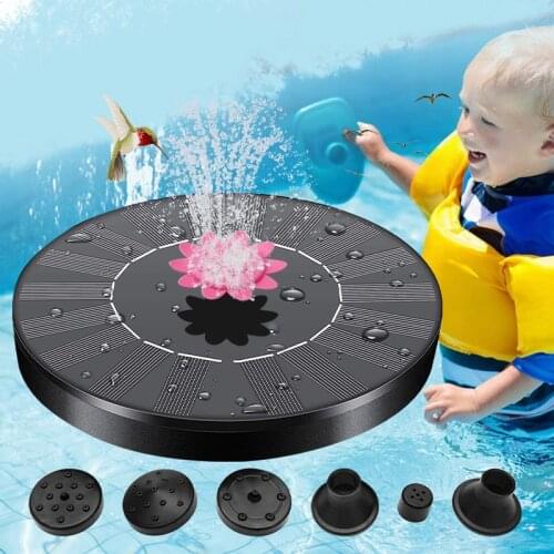 Solar Power Water Fountain Pump Garden Waterfall Pool Pond Bird Bath Patio Lawn Decoration Solar Panel Powered Fountain Floating