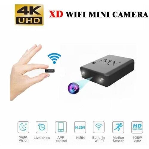 Wifi IP Mini Camera 4K /1080P Cam Night Vision Micro Camera Motion Detection Mini DVR Remote viewing Cam Mini Camcorder XW/XD