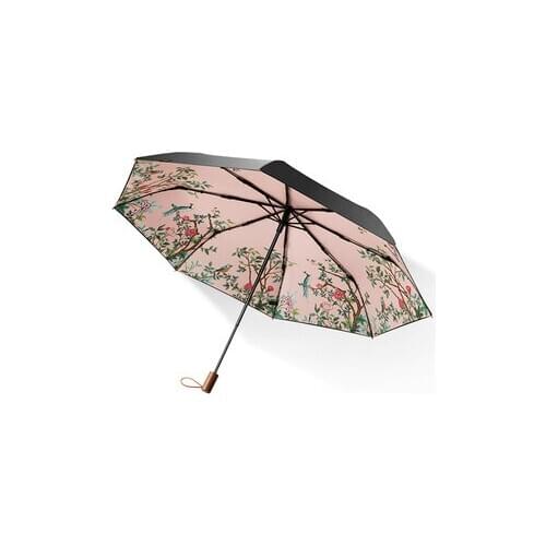 [TB07]Sunscreen small black umbrella folding umbrella female anti-UV sun umbrella