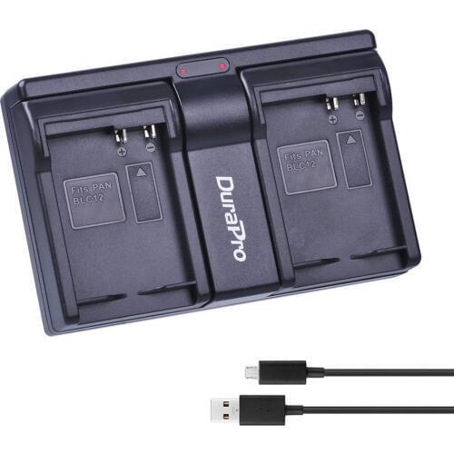 1pc DMW-BLC12 DMW-BLC12E USB Dual Charger DMW BLC12 Battery Charger for Panasonic FZ1000 FZ200 FZ300 G5 G6 G7 GH2 DMC-GX8 Camera