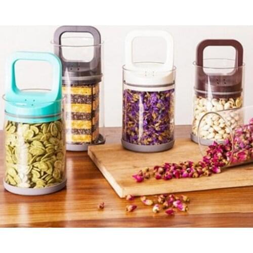 1 Pcs Vacuum Sealed Jar Glass Pull Can Vacuum Lid For Jars Food Glass Grains Practical Container Storage Kitchen Bottle Tank