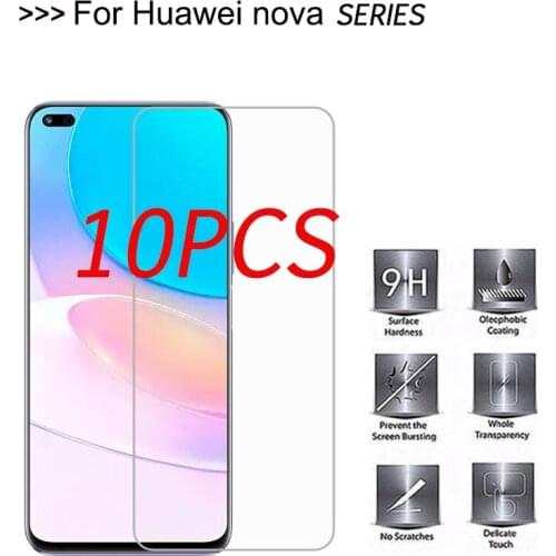 10PCS Wholesale Tempered Glass For Huawei Nova 8I Protective Film Explosion-proof Screen Protector for Huawei Nova 8i Film