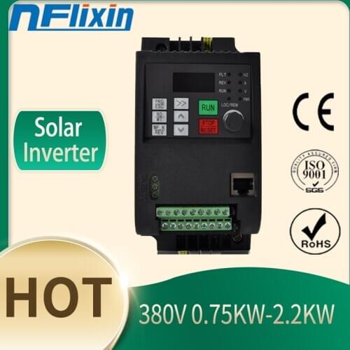 7.5kw 380V MPPT DC 400-700V Multi-Functional Frequency Solar Inverter, DC-AC Drive for motor control