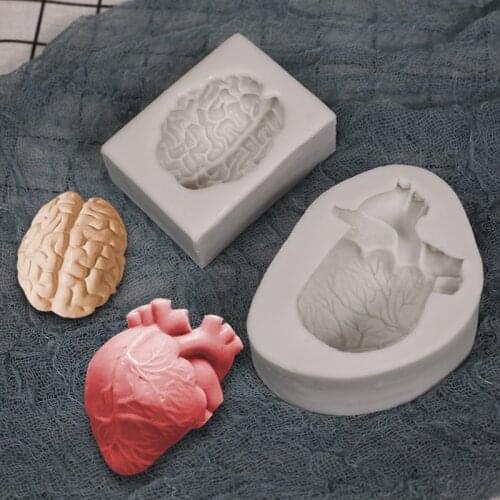 Halloween Heart Shape Silicone Mold Kitchen Baking Tool DIY Pastry Molds Fondant Chocolate Dessert Lace Decoration