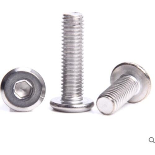 2-20PCS Down Side Screw [M4 M5 M6 M8] 304 Stainless Steel Hypotenuse Flat Head Hex Drive Furniture Screws