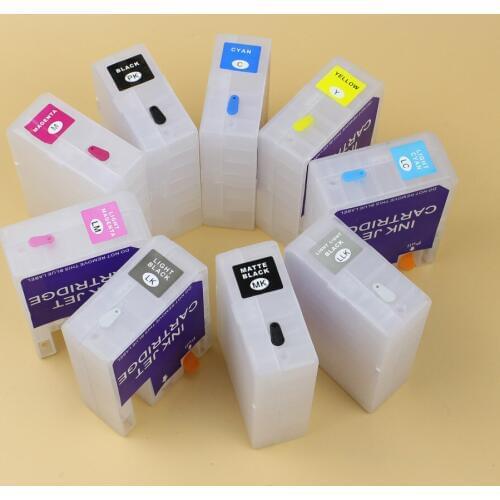 9pcs compatible refillable ink Cartridge /empty Refillable Ink Cartridges For epson 3880 pro3880 with ARC chip sensor