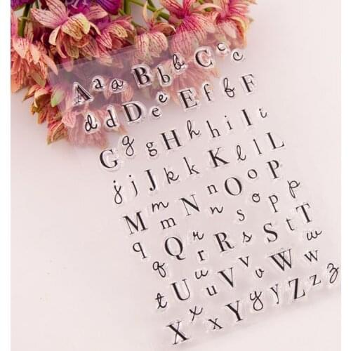 Stamp Alphabet Silicone Clear Seal Stamp DIY Scrapbooking Embossing Photo Album Decorative Paper Card Craft