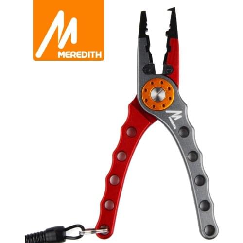 MEREDITH Aluminium Fishing Pliers Fishing Tools Pliers Multifunctional Stainless Steel Scissors Split Ring Hook Removes Tools