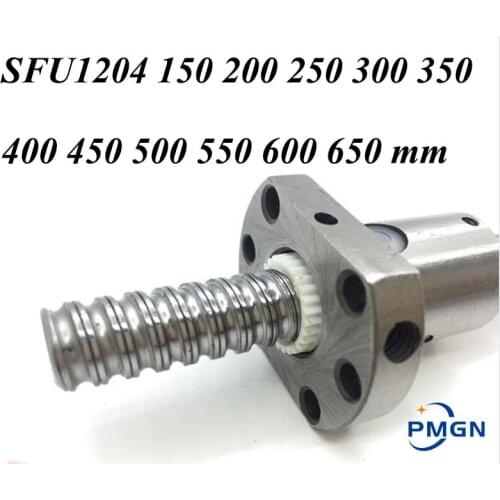 PMGN SFU1204 150 200 250 300 350 400 450 500 550 600 650 mm cold roller ball screw with 1204 single ball nut