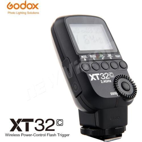 Godox XT32C 2.4G Wireless 1/8000s High-speed sync Flash Trigger for Godox X System Flash XTR-16 XTR-16S for Canon DSLR