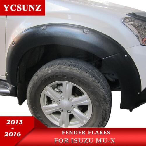 ABS Body Wheel Arches Fender Flares Mudguards For Isuzu Mux Mu-x 2013 2014 2015 2016 Ycsunz