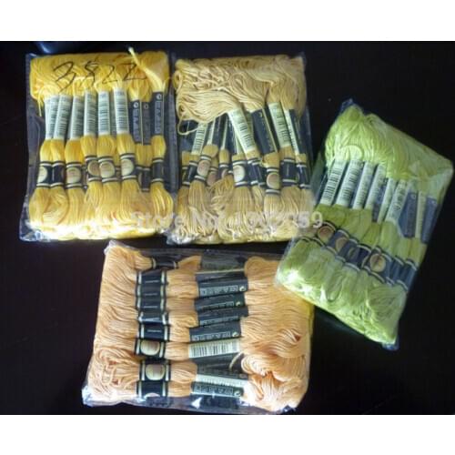 Two Lables Thread Total 10728 (447*24=10728) Pieces Cross Stitch Embroidery Thread Floss 8 meters Long