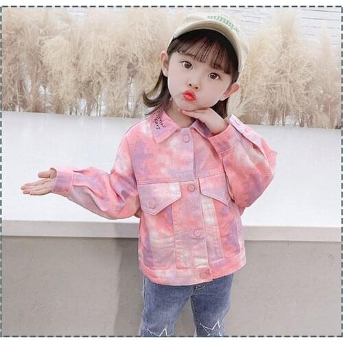 Kids Jean Jacket Clothing Children Girls Coats Fashion Shirt Jeans Outerwear Long Sleeve Clothes Spring Autumn CLY012