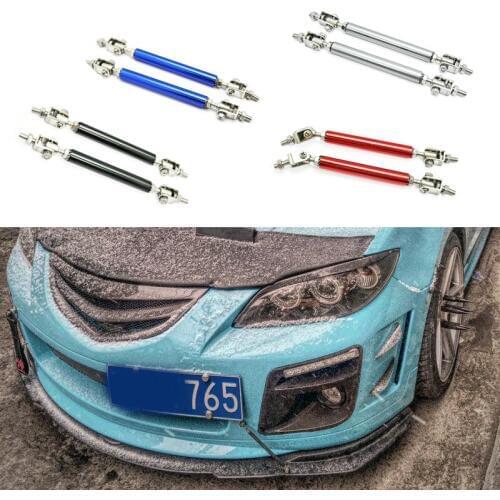 Adjustable Splitter Rods 2-SR-SS Front Rear Bumper Protector Bars Support