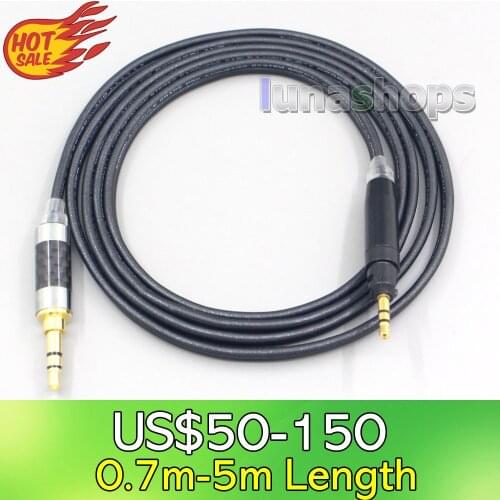 LN007119 2.5mm 4.4mm XLR Black 99% Pure PCOCC Earphone Cable For Ultrasone Performance 820 880 Signature DXP PRO STUDIO