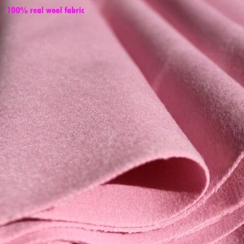 Good Quality Wide 145cmx1 Meter 100% Fine Wool Fabric Thick Cashmere Fabric Real Wool Fabric For Coat DIY Sewing Winter Coat