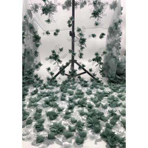 Beautiful 7BZL-2052004 Nigerian fabric for party dress new African embroidered lace fabric