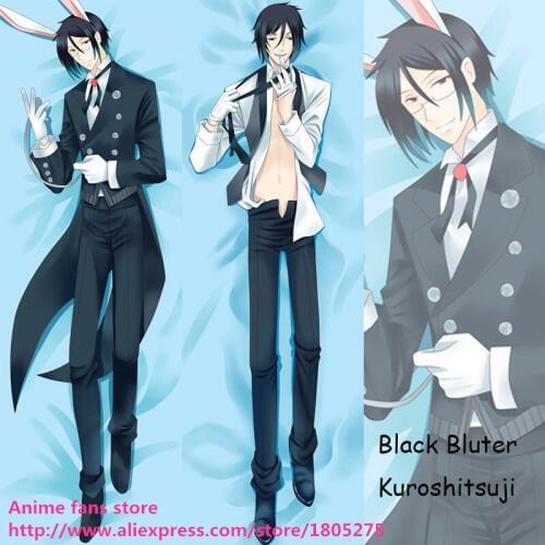 COOL Japanese Anime Black Butler Sebastian Michaelis Male Pillowcase decorative Hugging Body Pillow Case Bedding
