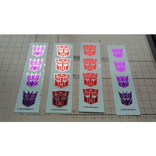 Deformation Automatism Decepticon Metal Hot Stamping Large Mark Water Sticker