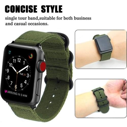 Nato strap For Apple watch 4 band 44mm 40mm iWatch band 42mm 38mm Sports Nylon bracelet watch strap Apple watch 5 3 2 1 42/38 mm