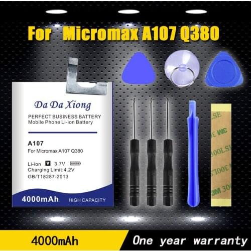 Fresh Supply New Model [ A107 ] Internal Battery for micromax A107 Q380 Celll Phone Battery
