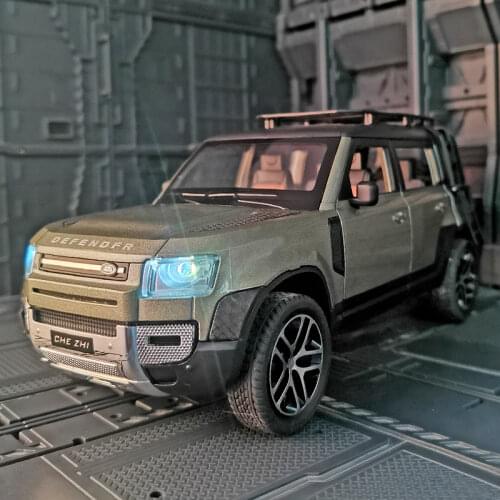 1/24 New Land Rover Defender SUV Toy Alloy Car Model Diecasts & Toy Vehicles Metal Simulation For Kids Gifts Collection