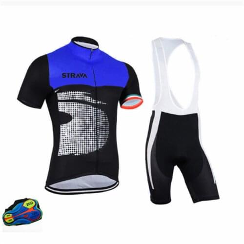 STRAVA China Wholesale Short Sleeve Cycling Wear And Pants Set ,Men Quick Dry Bicycle Cycling Clothing Mens Cycling Jersey Suit