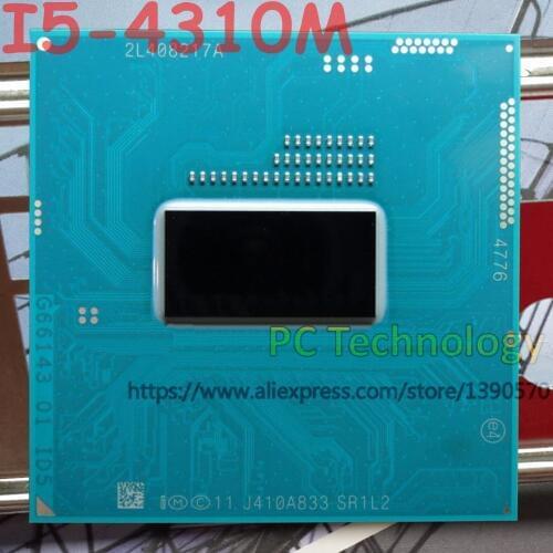 Original Intel Core I5-4310M CPU I5 4310M SR1L2 processor FCPGA946 2.70GHz-3.40GHz L3=3M Dual core free shipping