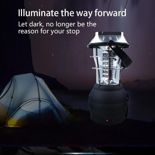 Solar Rechargeable LED Camping Light Multifunctional Powered Portable Light 36 LED Bright Lighting Camping Light
