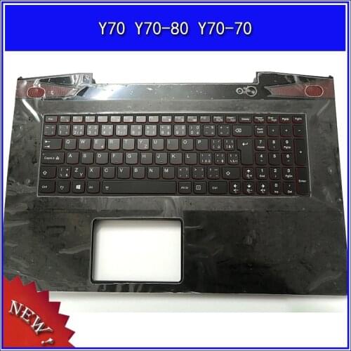 Laptop Palmrest Upper Cover For Lenovo Y70 Y70-80 Y70-70 C Shell with keyboard