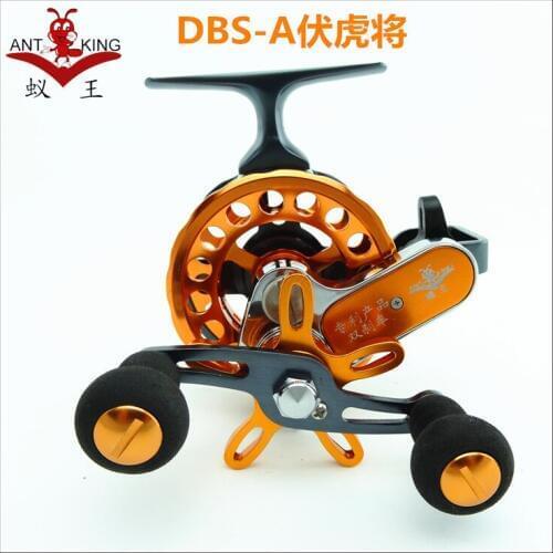 Full-metal reel Taiwan Ant King 65 speed ratio automatic wire reel fly fishing line reel fishing wheel Double brake system