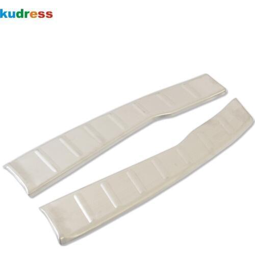 For Peugeot 4008 2012-2017 Stainless Steel Rear inner Bumper Protector Sill Trunk Lid Tread Plate Threshold Pad Pedal