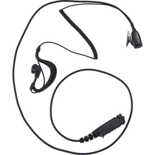 PTT MIC G Shape Earpiece Headset for Sepura STP8000 Walkie Talkie Ham Radio Hf Transceiver Handy C1035A