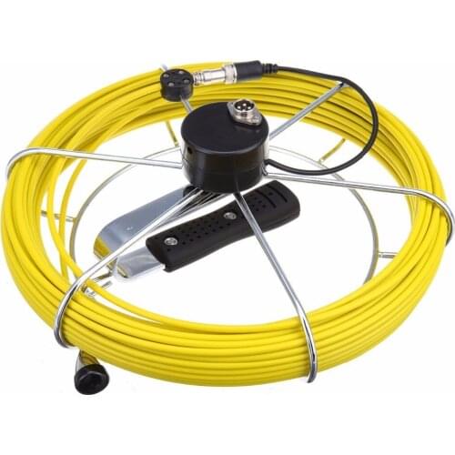 20M Fiberglass Cable Pipe Inspection Cable Wheel For TP9000 TP9300 Pipe Inspection System