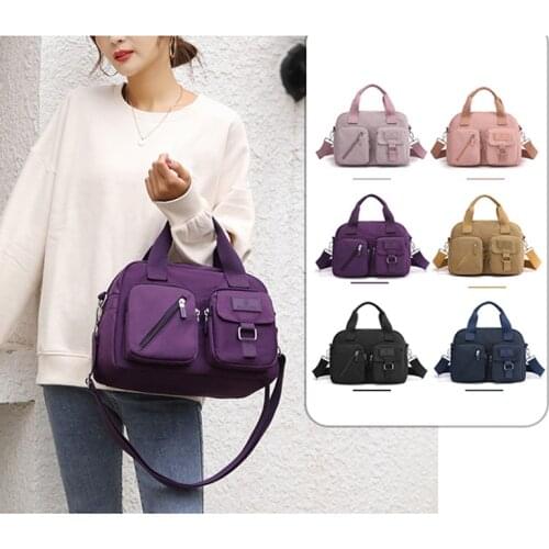 New Fashion Messenger Bag Womens Shoulder Bag Nylon Handbag Large Capacity Fashion Womens Single Shoulder Bag Tote