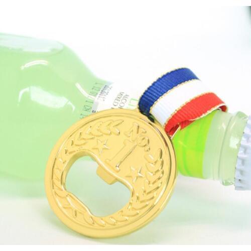 Creative Party Favors No.1 Winner Gold Medal Bottle Opener Champion Beer Opener Attached A String LX2830